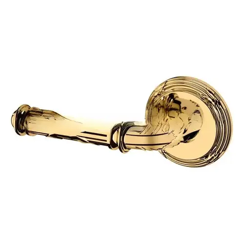 Baldwin 5122003LDM Preconfigured 5122 Lever with 5021 Rose Left Hand Half Dummy Lock Lifetime Brass Finish - Baldwin Quickship Item *