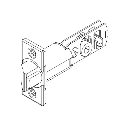 Kwikset 3277-26D 2-3/8" Square Gatelatch Satin Chrome Finish