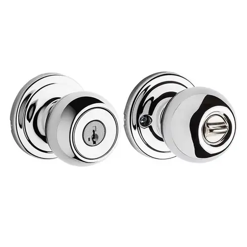 Kwikset 740CA-26-SMT-6AL-RCS Circa Keyed Entry Knob Bright Polished Chrome