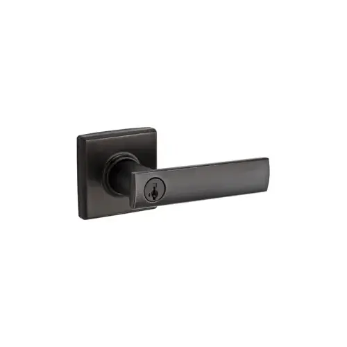 Kwikset 740VDL11P-6ALRCS SMT Vedani Entry Lever, KW1 SmartKey, Keyed Alike 3, 6-Way Adjustable Latch 2-3/8"-2-3/4" Backset, Grade 2, Venetian Bronze 11P/716