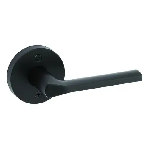Kwikset 788LSLRDT-514 Lisbon Lever with Round Rose Half Dummy Iron Black Finish