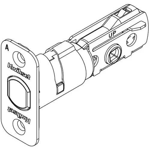 Kwikset 81305-15A Adjustable Deadbolt Latch, Satin Nickel Blackened
