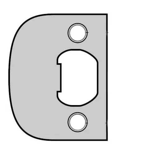Kwikset 83437-690 Plainlatch and Deadlatch Strike, Dark Bronze Painted