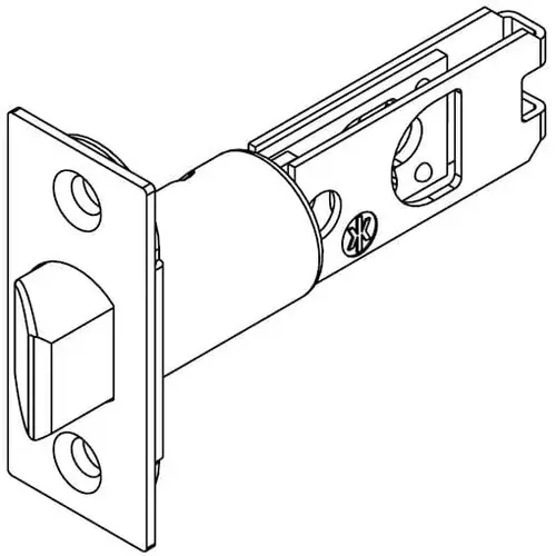 Kwikset 84296-3 2-3/8" UL Square Corner Springlatch Bright Brass Finish
