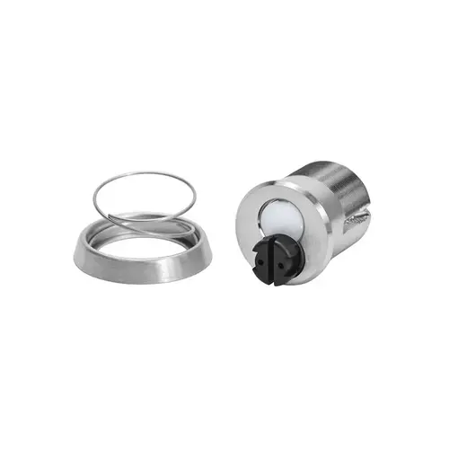 Sargent 70-43 3 1-3/8" Small Format 6 Pin Mortise Cylinder Housing with Sargent Cam Less Interchangeable Core Bright Brass Finish