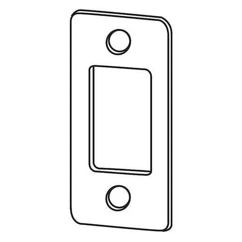 Schlage J Dexter Series J250026605 Radius Deadbolt Strike Bright Brass Finish