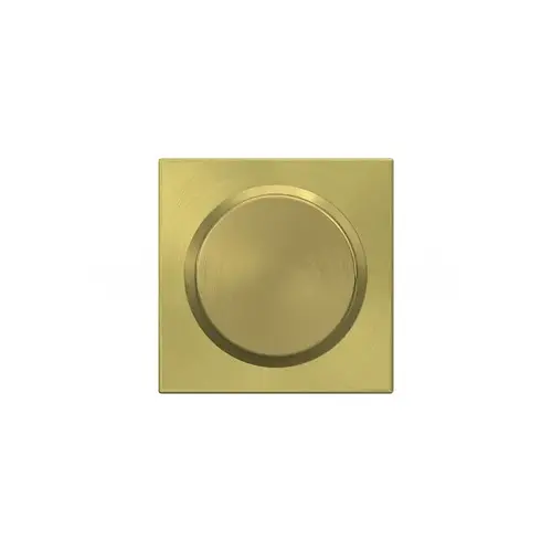 Schlage Residential F170BWE608COL Bowery Knob with Collins Rose Half Dummy Satin Brass Finish