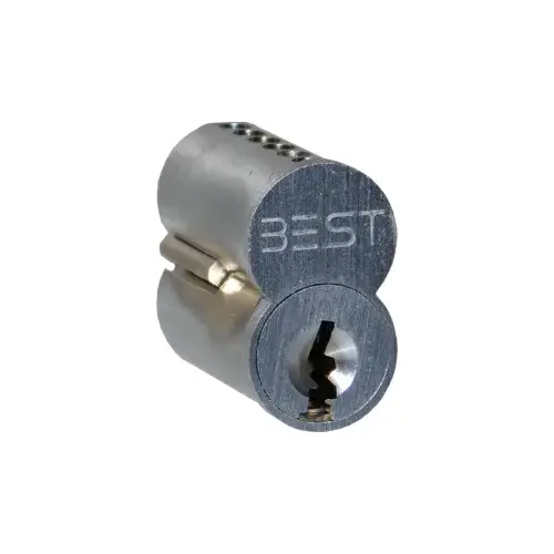 Stanley Best 1C6D1626 Standard 6 Pin D Keyway Uncombinated Core with Spacer Satin Chrome Finish