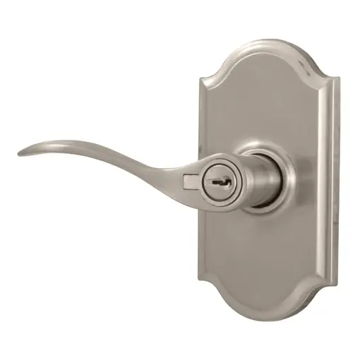 Weslock L1740UNUNSL23  Left Hand Bordeau Premiere Entry Lock with Adjustable Latch and Full Lip Strike Satin Nickel Finish