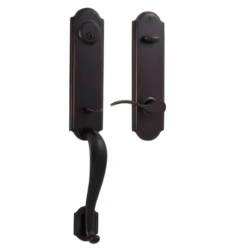 Weslock R6655-1U10020  Mansion Dummy Handle set with Right Hand Bordeau lever in the Oil Rubbed Bronze Finish
