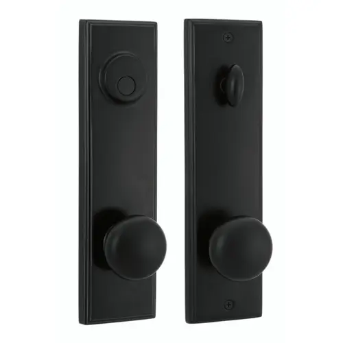 Weslock R6675I2I20020  Right Hand Atteberry 6675 Dummy Lockset with Impresa Knob Black Finish