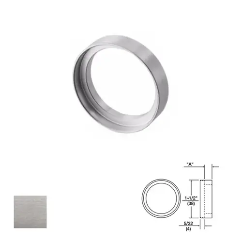 Yale Commercial 1765-406-626 Cylinder Collar for Mortise or Rim, Satin Chrome