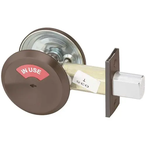 Yale D292 x 613 613E Dark Satin Bronze Occupancy Indicator Thumbturn Yale Mechanical Deadbolt
