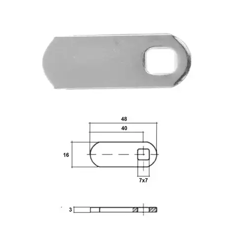 Abloy 455548 Protec2 Straight cam A48 B40