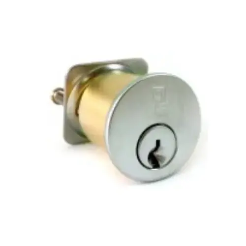Alarm Lock CER-KD Standard Rim Cylinder Keyed Different for Activation Satin Chrome