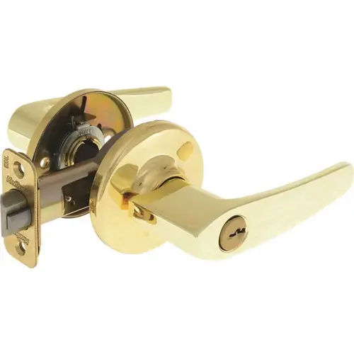 Kwikset 462DL 3 6AL RCS DELTA STOREROOM POLISHED BRASS