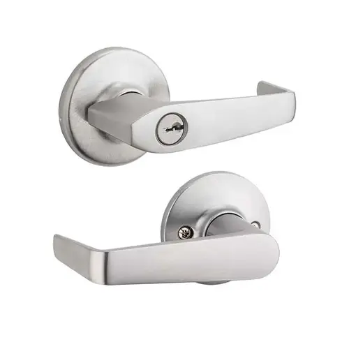 Kwikset 781KNL-26D-SMT-RCAL-RCS Kingston Keyed Vestibule Lever Satin Chrome