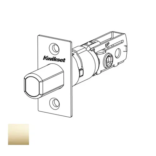 Kwikset 81308-3 Adjustable Deadbolt Latch, Bright Polished Brass
