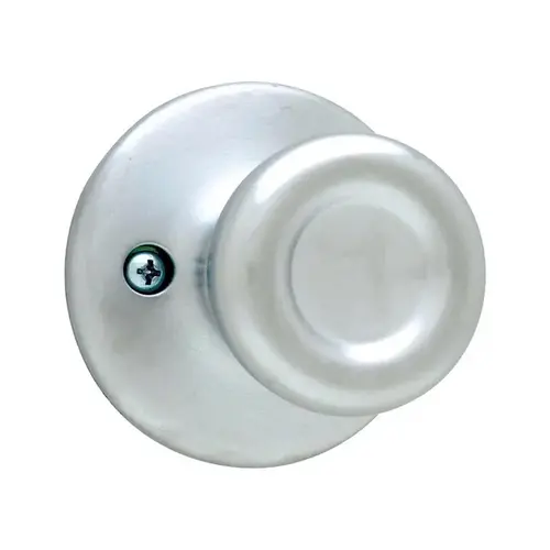 Kwikset 94880-365 Dummy Door Knob, 1-7/8 in Dia Knob, Satin Chrome