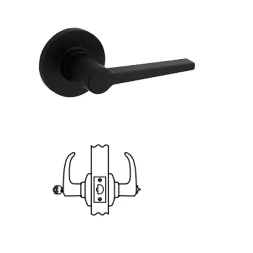 Safelock SL6000-DAL-RDT-514-RCAL-RCS-K3 Daylon Keyed Entry Lever Iron Black