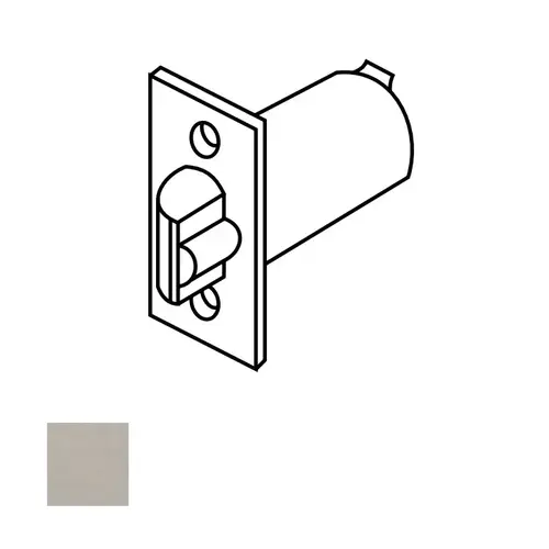 Sargent 10-2053 32D 10 Line Square Corner Deadlocking Latch, Satin Stainless Steel