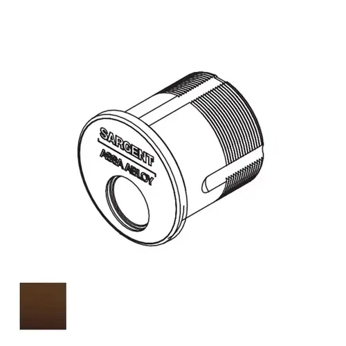 Sargent 13-200510B Mortise Cylinder Body, Oil Rubbed Dark Bronze