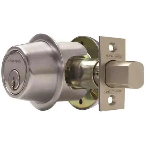 Schlage B560P 626 KDC 12-287 10-094 DEADBOLT, SATIN CHROME FINISH