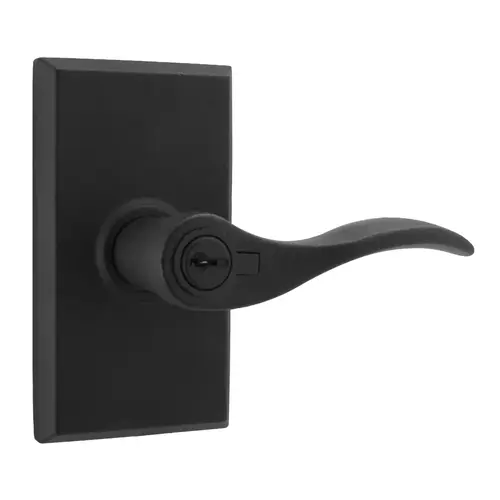 Weslock R7340H2H2SL23  Right Hand Carlow Square Entry Lock with Adjustable Latch and Full Lip Strike Black Finish