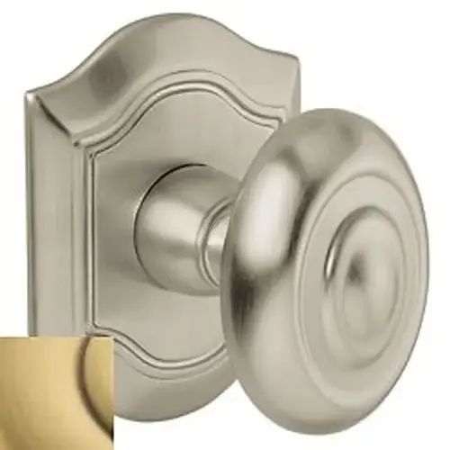 Baldwin 5077060IMR Estate Bethpage Knob Less Rose Satin Brass & Brown