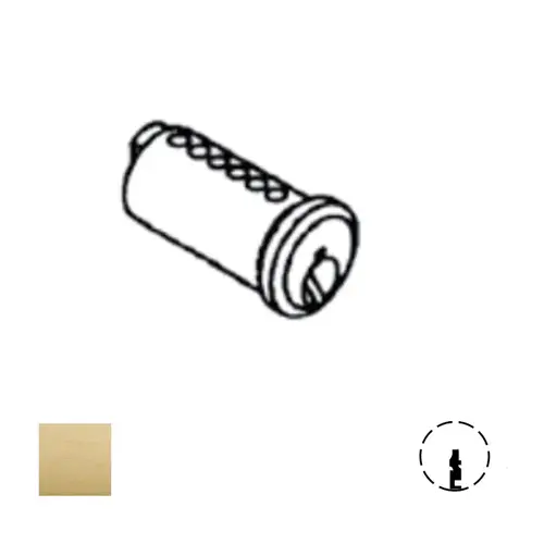 Corbin Russwin 488K98 N8 606 2000 Series Key-In-Knob Cylinder Plug Only, Satin Brass