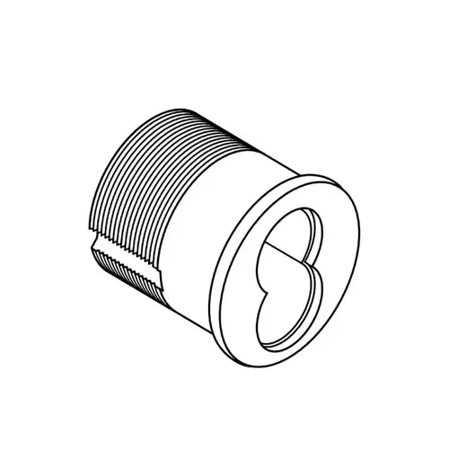 Falcon C988 626 1-1/2" Mortise Cylinder Less Core Satin Chrome Finish