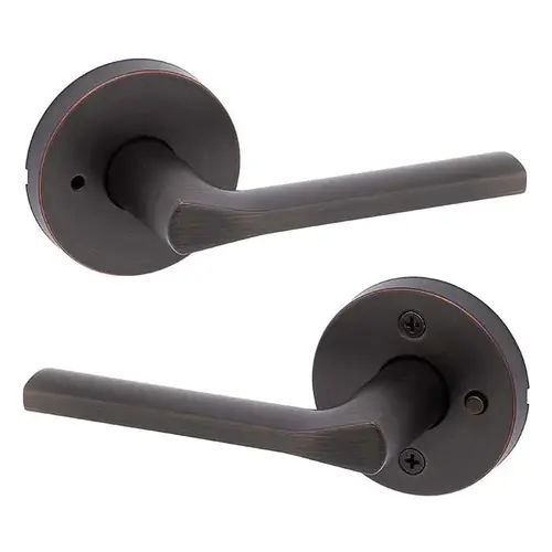 Kwikset 730LSL-RDT-11P-6AL-RCS Lisbon Privacy Lever Venetian Bronze