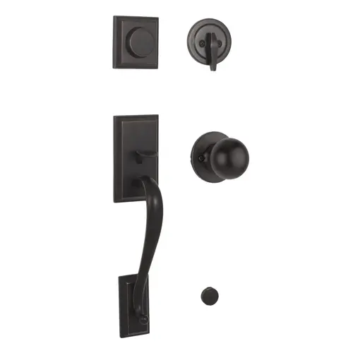 Weslock 02835-1G10020  Mercy Dummy Handle set with Hudson Knob Oil Rubbed Bronze Finish
