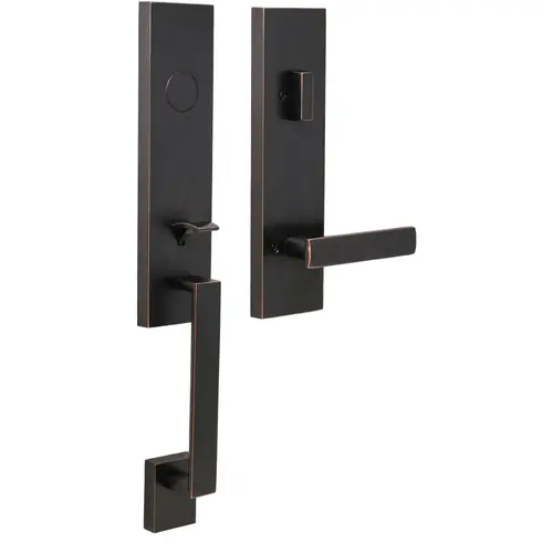Weslock 02875-1310020  Leighton Dummy Handle set with Utica Lever Trim Oil Rubbed Bronze Finish