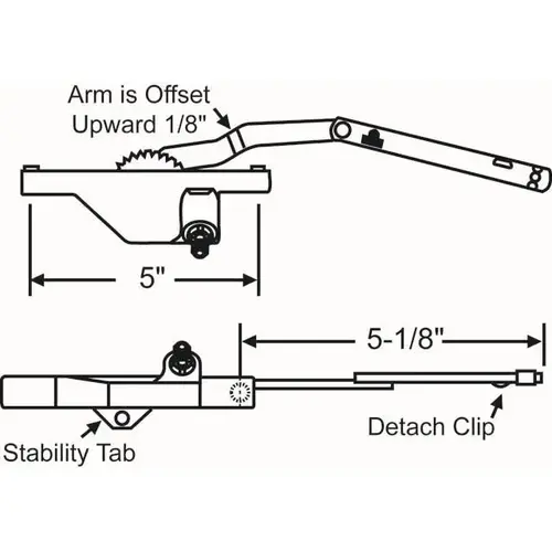 Brixwell 36-281-29 Truth Right Hand Operator Bright White DYAD