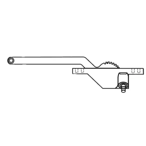 Brixwell 36-445-8 Single Arm Casement Operator chestnut Bronze Truth Right hand Rear Mount Stainless steel Roller 9-1/2in Arm