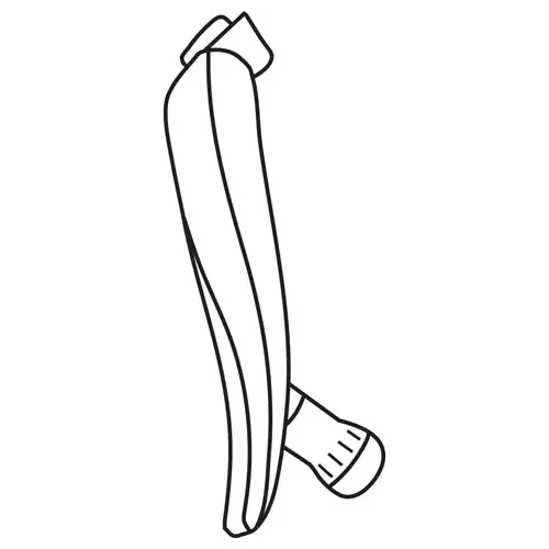 Brixwell 37-207chp Pella Integrated Crank Handle architech Desginer Proline intergrated Crank Handle vintage 04/2000 - 2019 Champagne