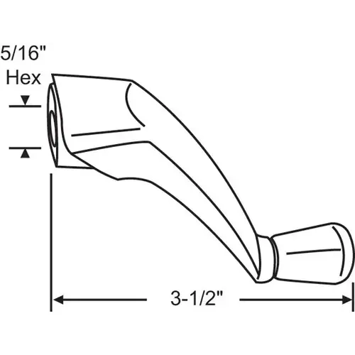 Brixwell 37-213bew Folding Handle Blue White 5/16in Hex