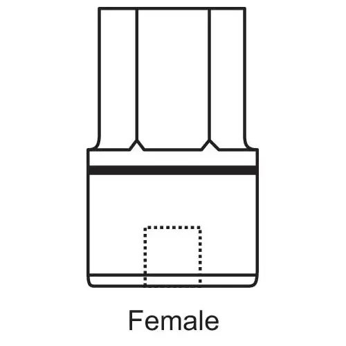 Brixwell 39-105a Female Crank Handle Adapter fits Andersen used With Clerestory Wands