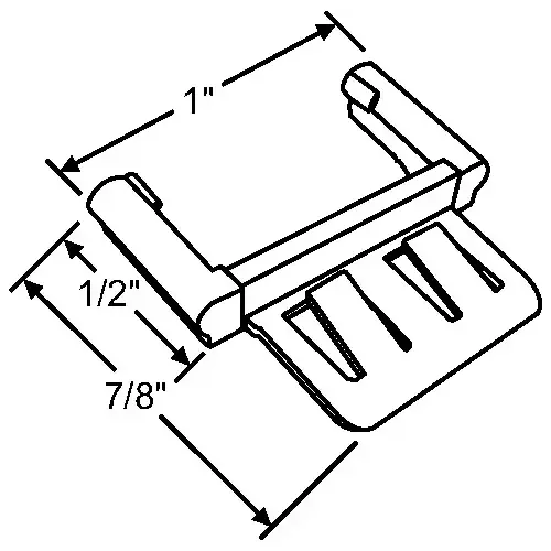 Brixwell 90-852 Alcan Muntin Clip hwp124 Wh