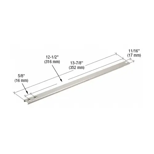 CRL H3529 13-7/8" Window Casement Operator Channel Guide Mill - pack of 2
