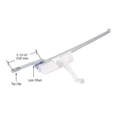 EntryGard EP23002 White Left Hand Dual Arm Casement Window Operator