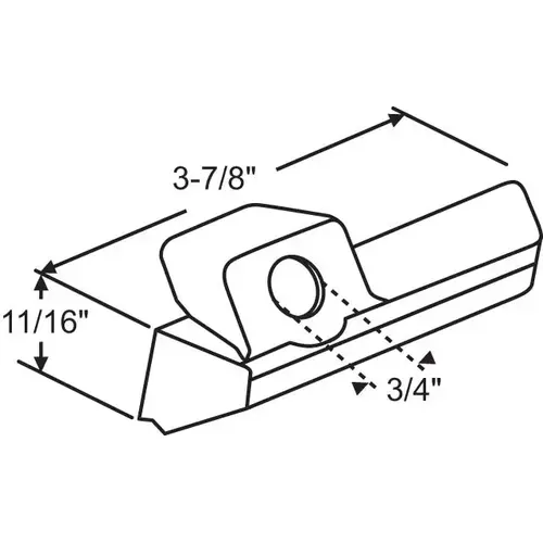 Brixwell 36-201lhw Square Operator Cover White 3-7/8in Length