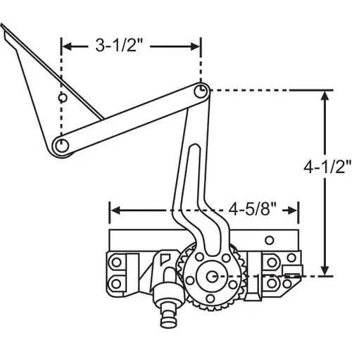 Brixwell 36-488 Casement Operator architech Designer Proline vintage 2000 - 2019 handle And Cover Sold Seperate