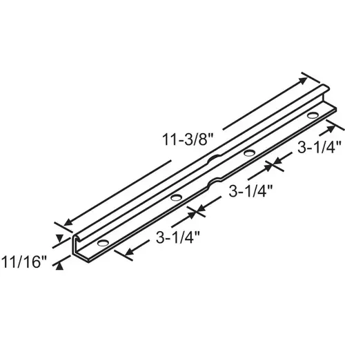 Brixwell 38-53 Casement Track For Window 11-3/8in Length