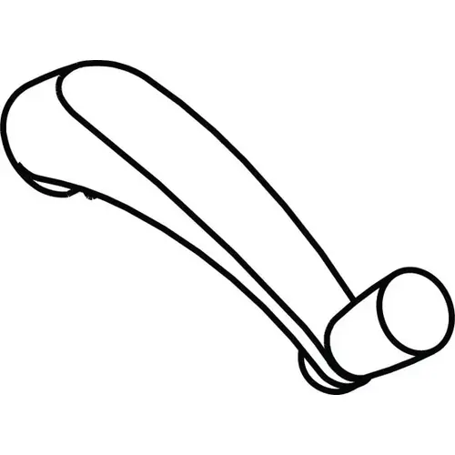 Brixwell 750-1361356 Classic Crank Handle White 3/8in Spline Cover#750-1361530 used With Classic Op Cover