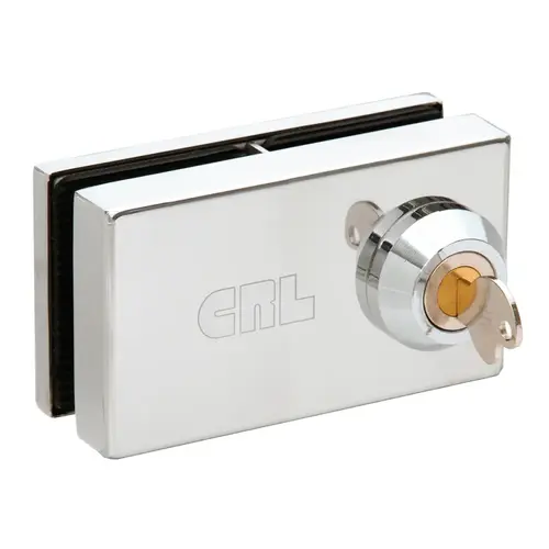 CRL 01P38 Chrome Deluxe Patch Lock for 3/8" Glass
