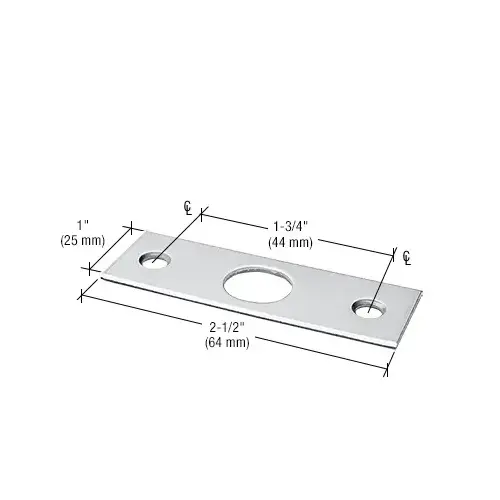 CRL 777SPSA Clear Anodized Strike Plate