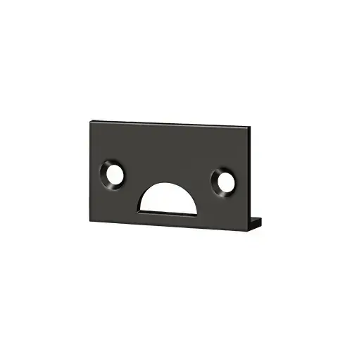 Deltana 178ASTU10B Angle Strike, Solid Brass in Oil-rubbed Bronze