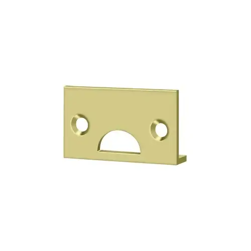 Deltana 178ASTU3 Angle Strike, Solid Brass in Polished Brass